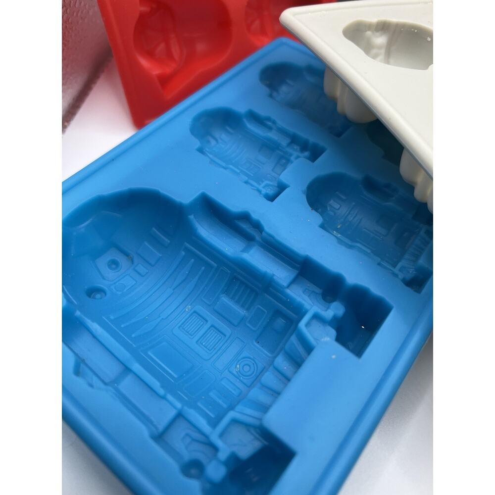 Lot Of 6 STAR WARS Silicone Ice Trays Baking Molds Chocolate Jello Candy Molds - Picture 6 of 10